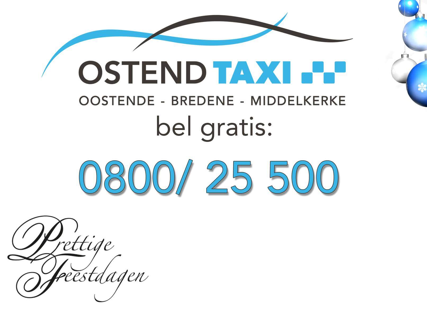 Eindejaarsfeesten met Ostend taxi